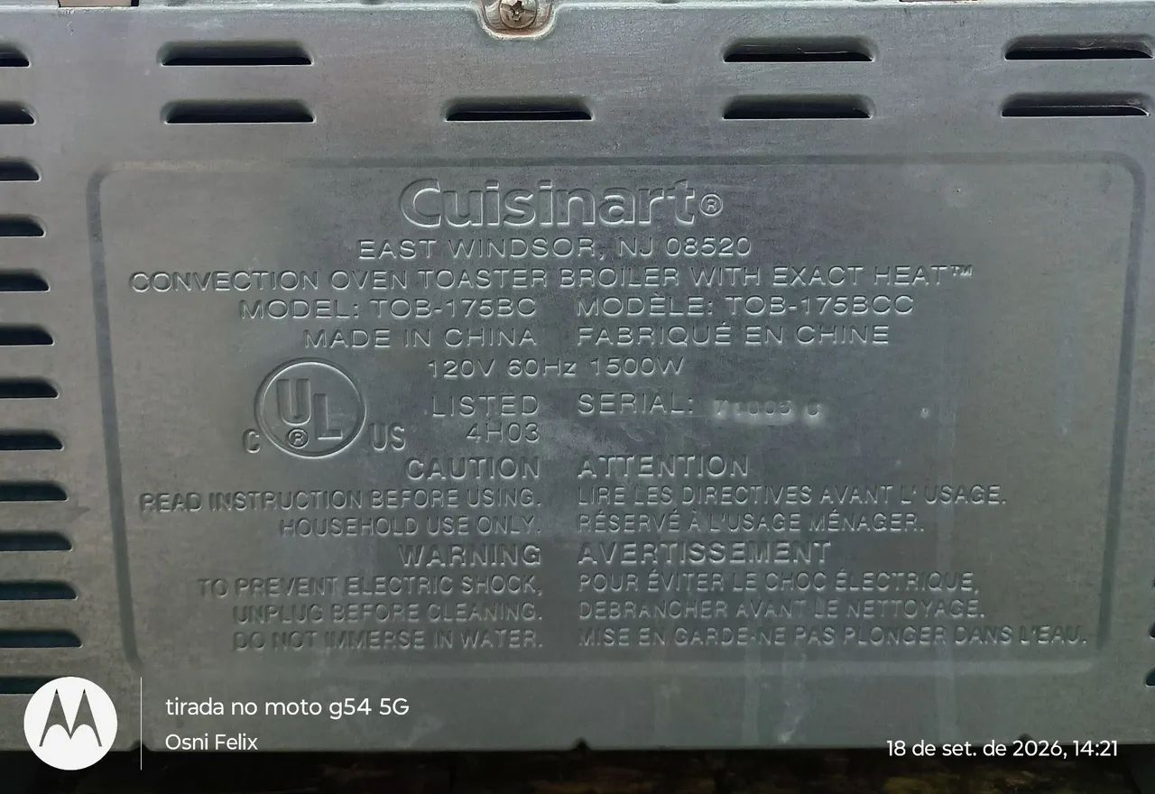 Forno elétrico Cuisinart programável  - Foto 4