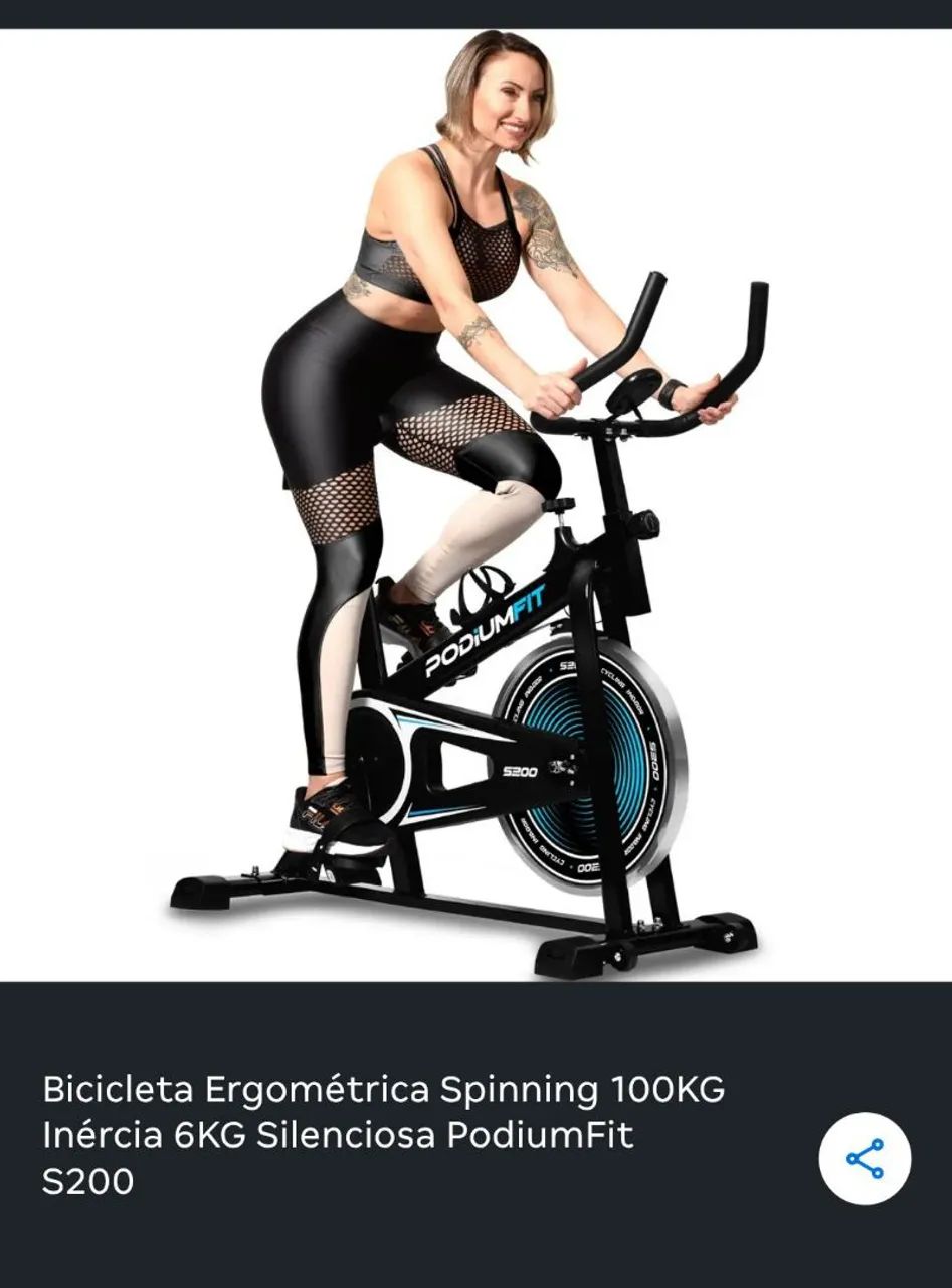 Bicicleta ? ergométrica 100kg - Foto 4