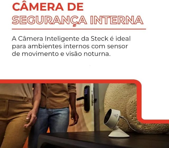 Câmera Inteligente Steck Ambiente Conectado Lacrada - Foto 5
