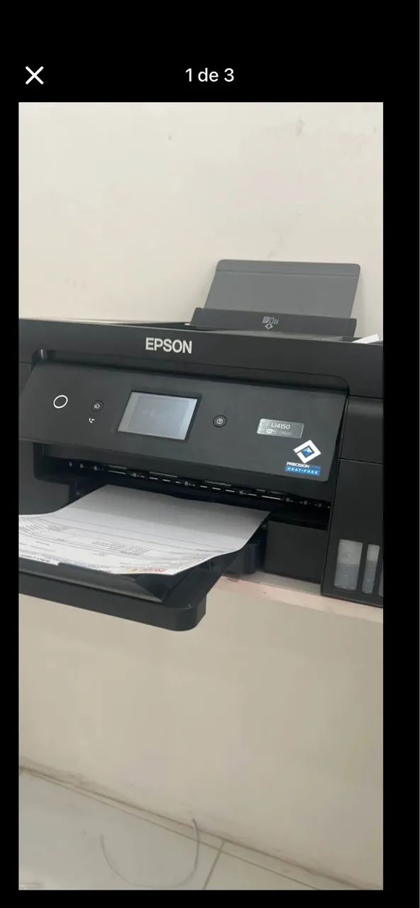 Impressora A3+ Epson L14150 na caixa