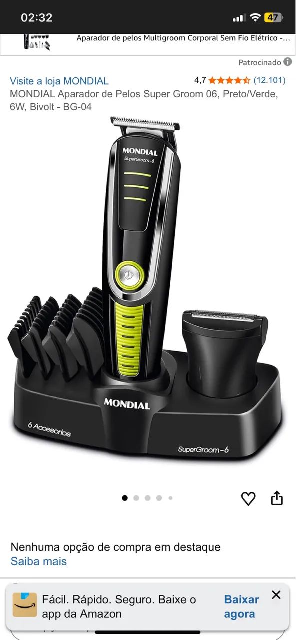 Máquina de barbear / Aparador de pelos - Foto 5