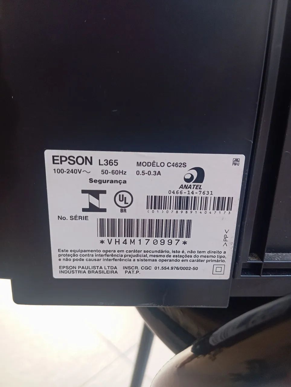 Impressora colorida Epson com reservatório de tinta - Foto 3