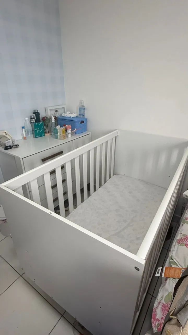  Berço Mini Cama Encanto Retro - Branco - Foto 3