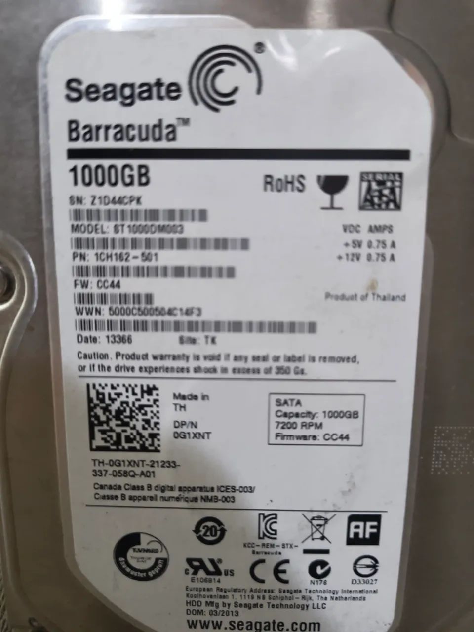 HD Seagate(TB) - Foto 2