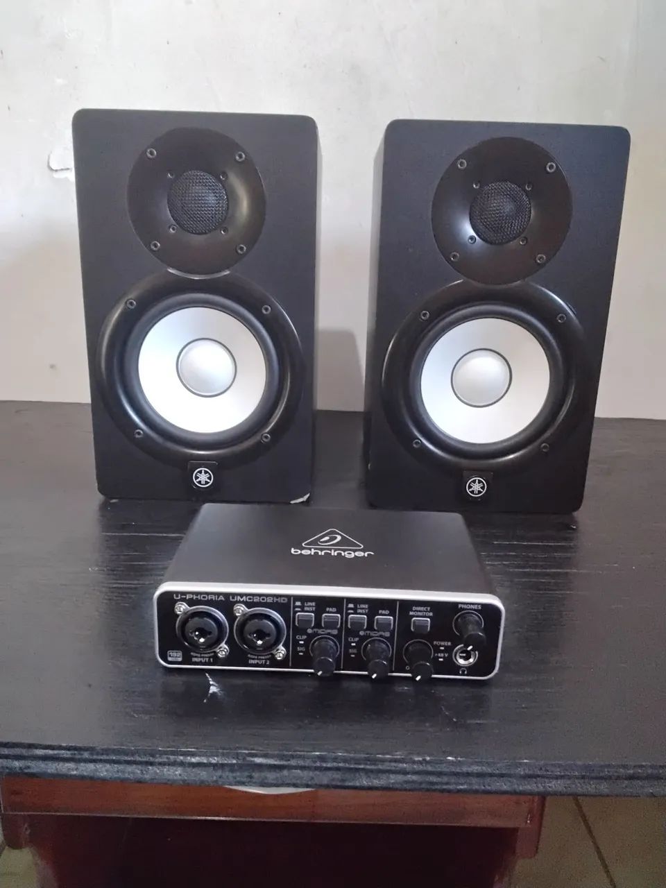 Monitores + interface de audio