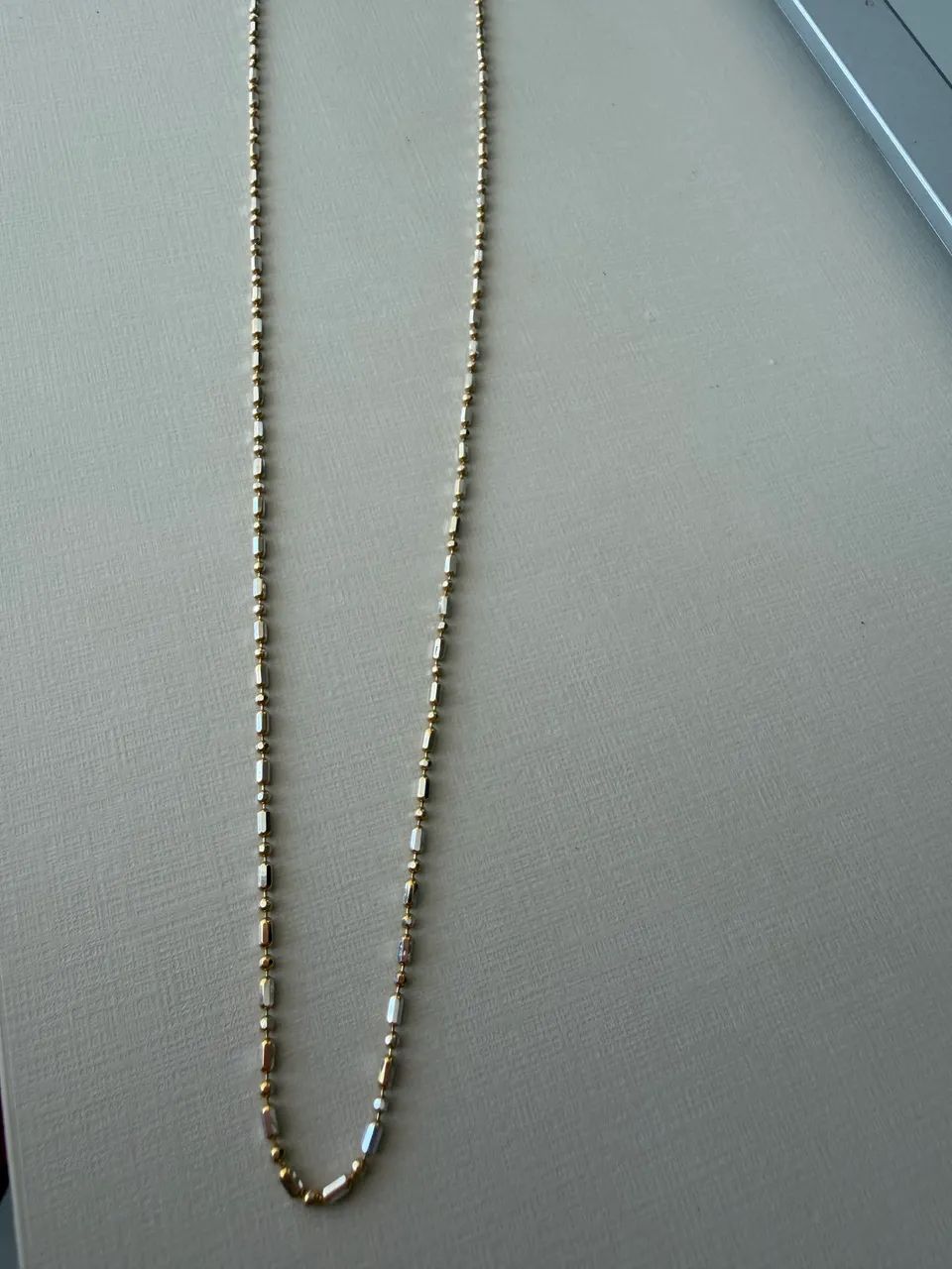Corrente Ouro 18 k Canutilhos e Bolinhas - Foto 3