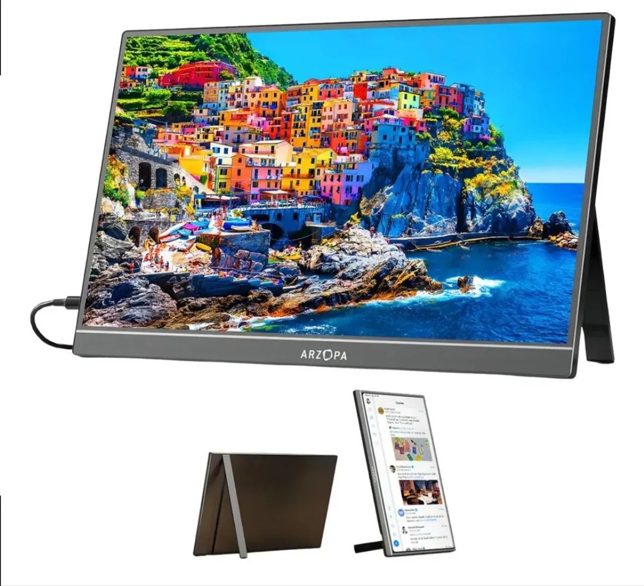 Monitor portátil arzopa 15,6 polegadas Novo  - Foto 2
