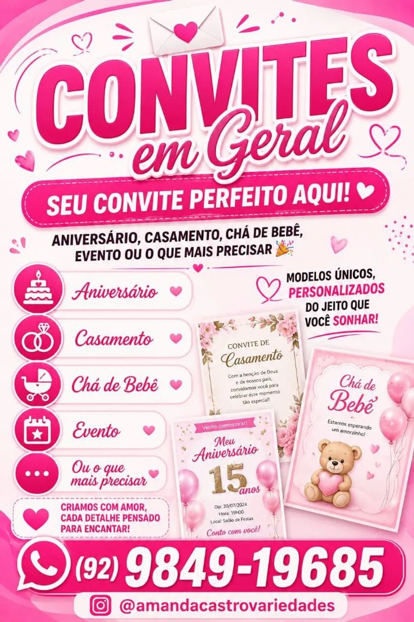 Convites de festas