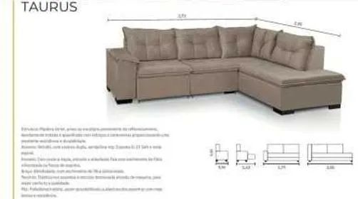 Sofa de Canto Taurus - Oferta!! - Foto 4