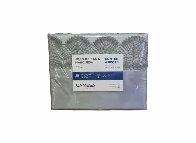 Jogo De Lençol Marquesa King 4 Peças
