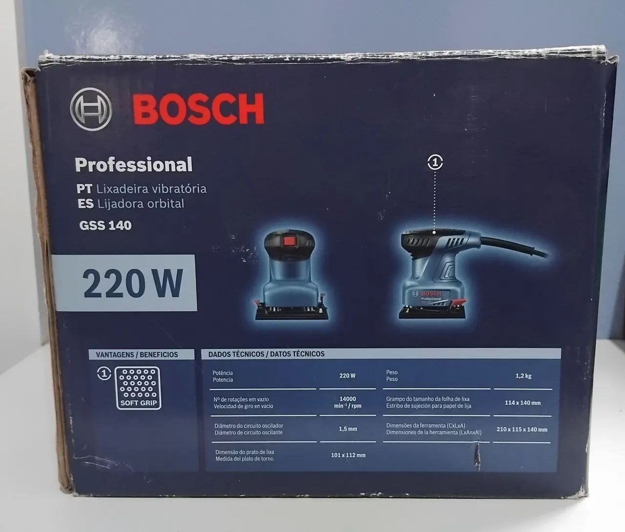 Lixadeira vibratória, lixadora orbital - BOSCH - Foto 4