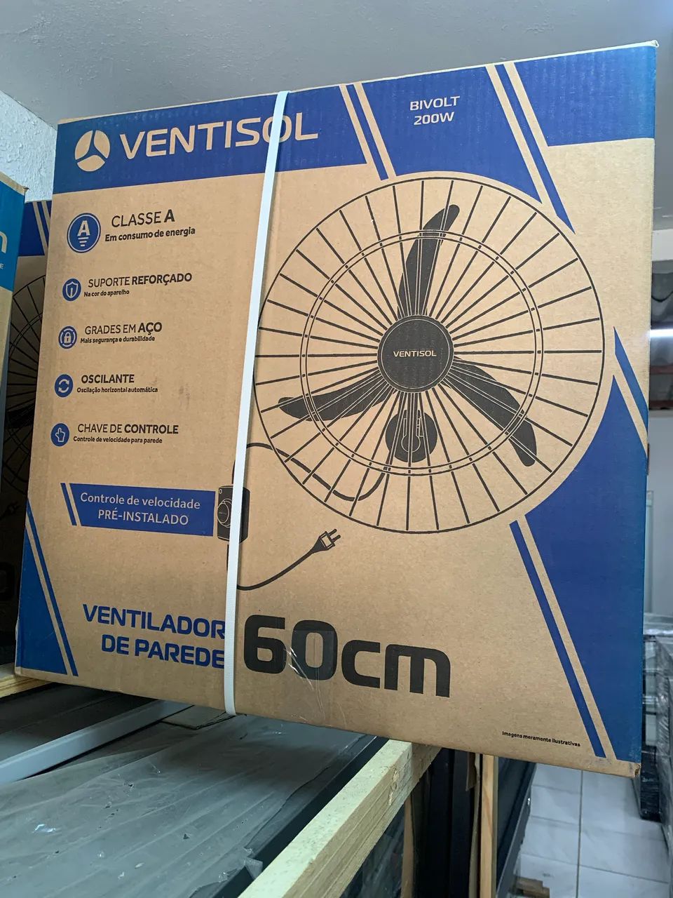 Ventilador de parece ventisol 50 e 60 cm 