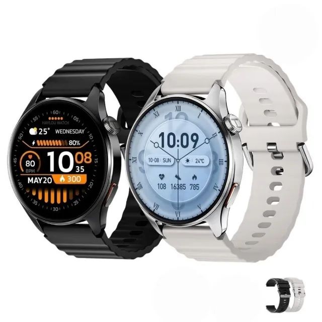 haylou 4s Gps integrado Strava com 3 pulseiras + pelicula - Foto 2