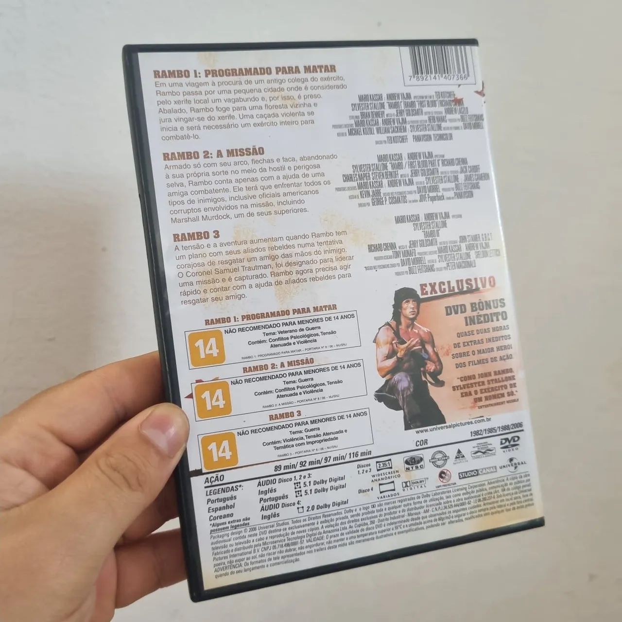 Rambo dvd coleção - Foto 3