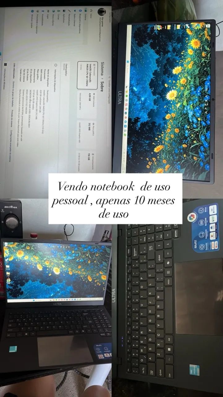 Vendo notebook semi novo 