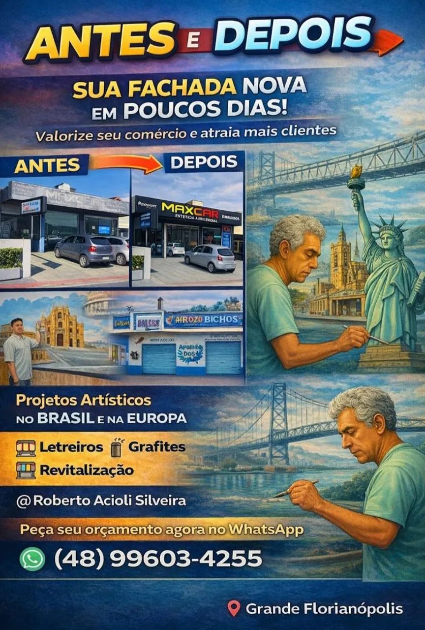 Revitalização FachadasComerciais - Letreiros - Desenhos 3d. 