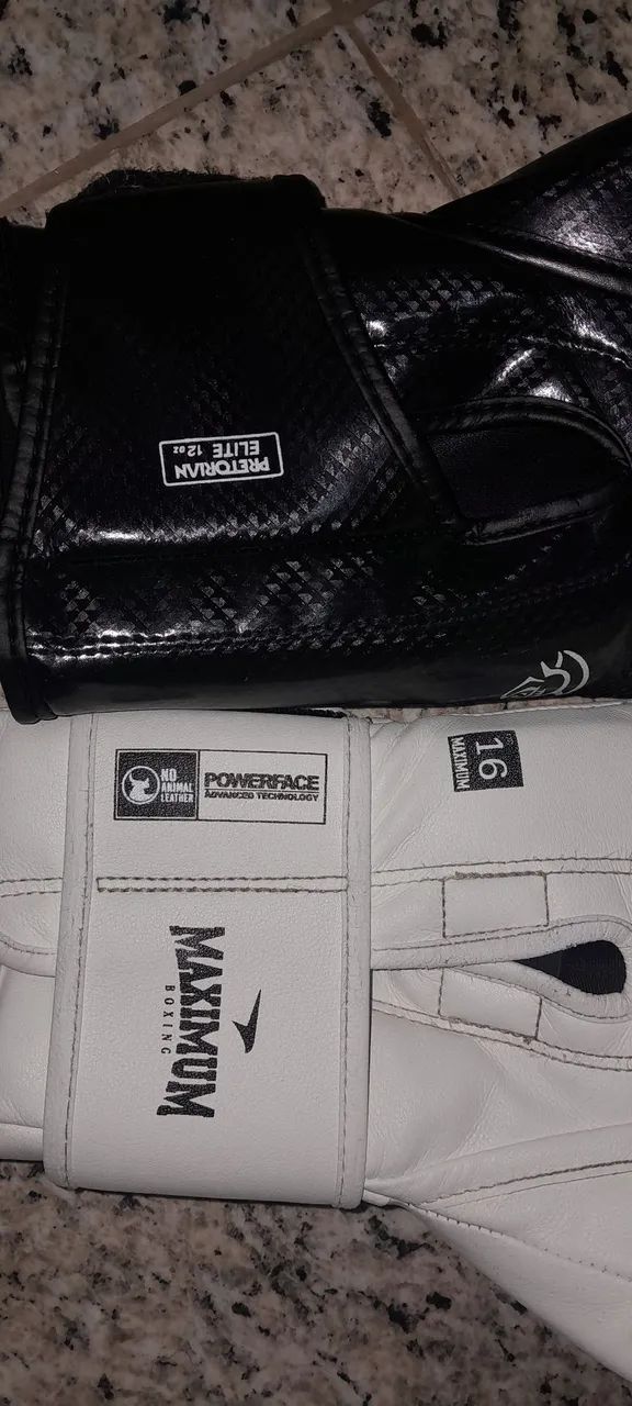 Luvas maximum 16 oz e pretorian 12 oz seminovas  - Foto 5