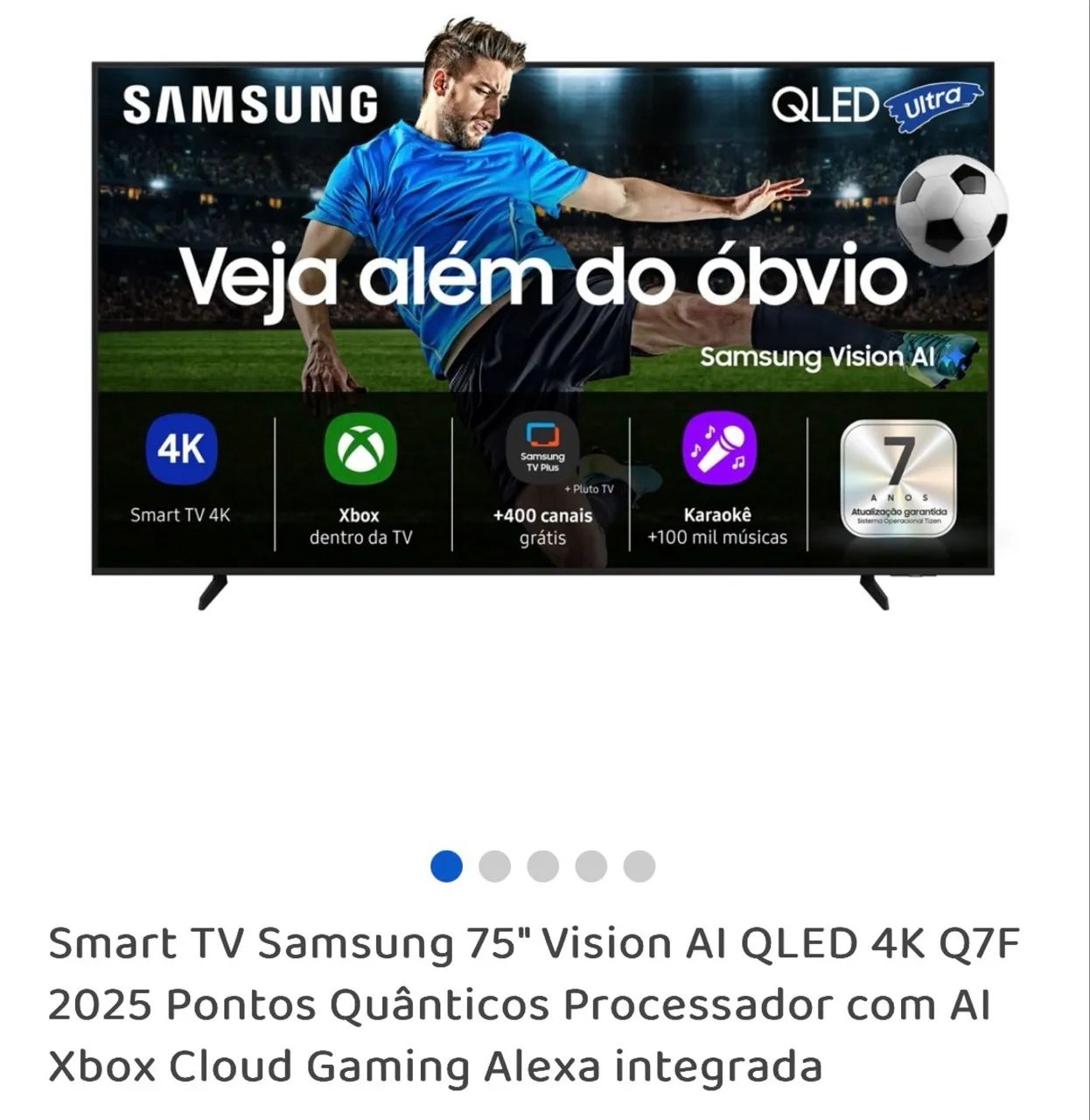 Tv Samsung Qled 75 polegadas Nova