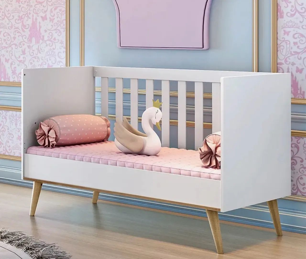 Berço Mini Cama Carolina Baby (MDF) - Foto 4
