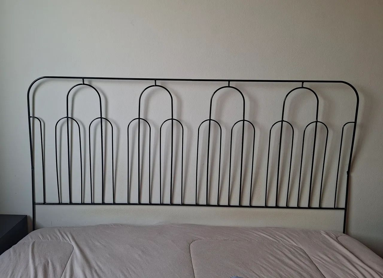 Cabeceira de ferro aramado - Cama casal - Foto 2