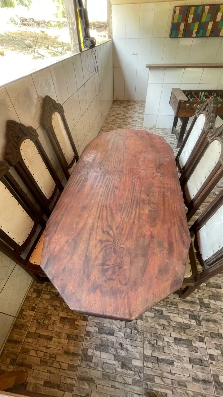 Mesa com 4 cadeiras colonial - Foto 5