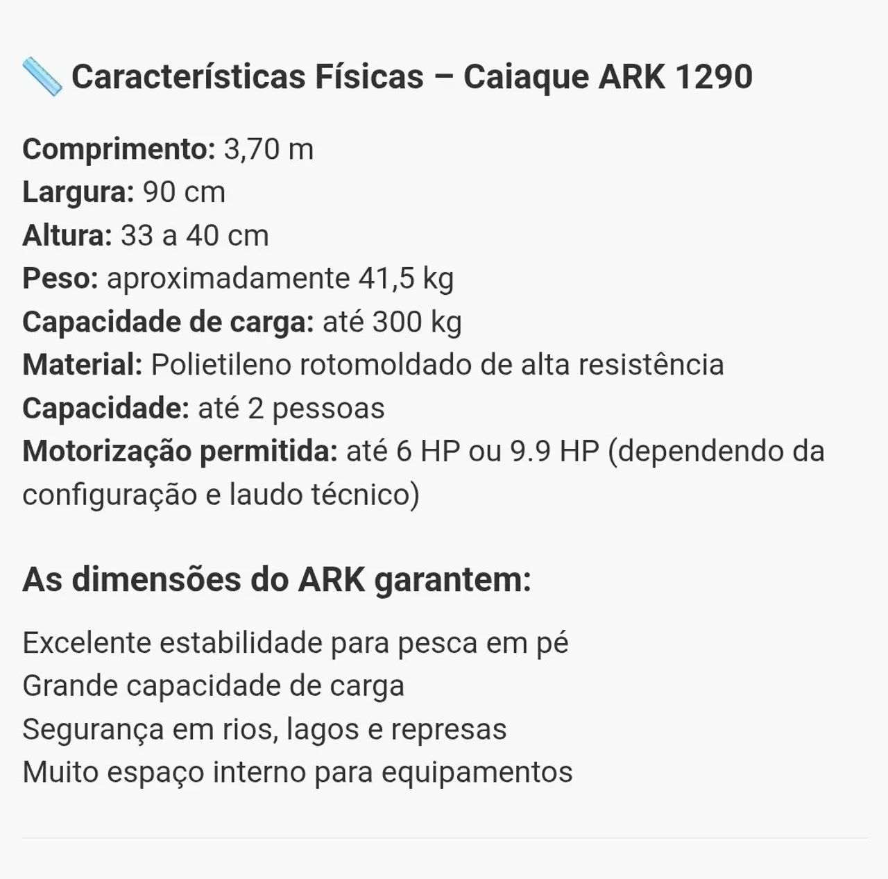 Caiaque ark 1290 - Foto 3