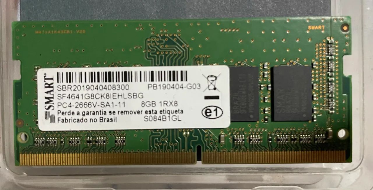 Memória notebook ddr4