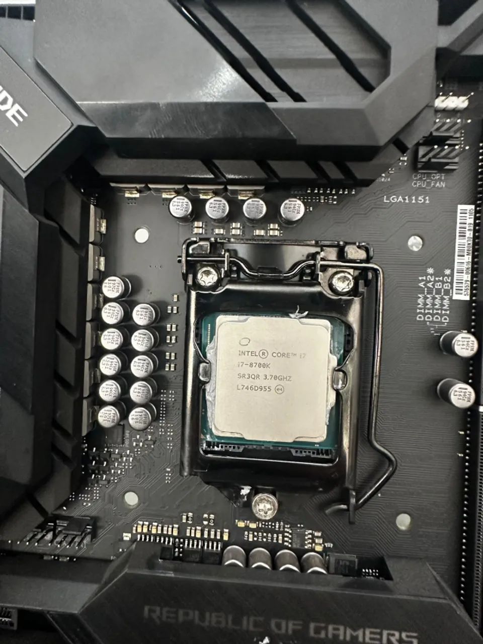 KIT UPGRADE placa ASUS ROG Maximus XI Code + i7-8700K - Peças de