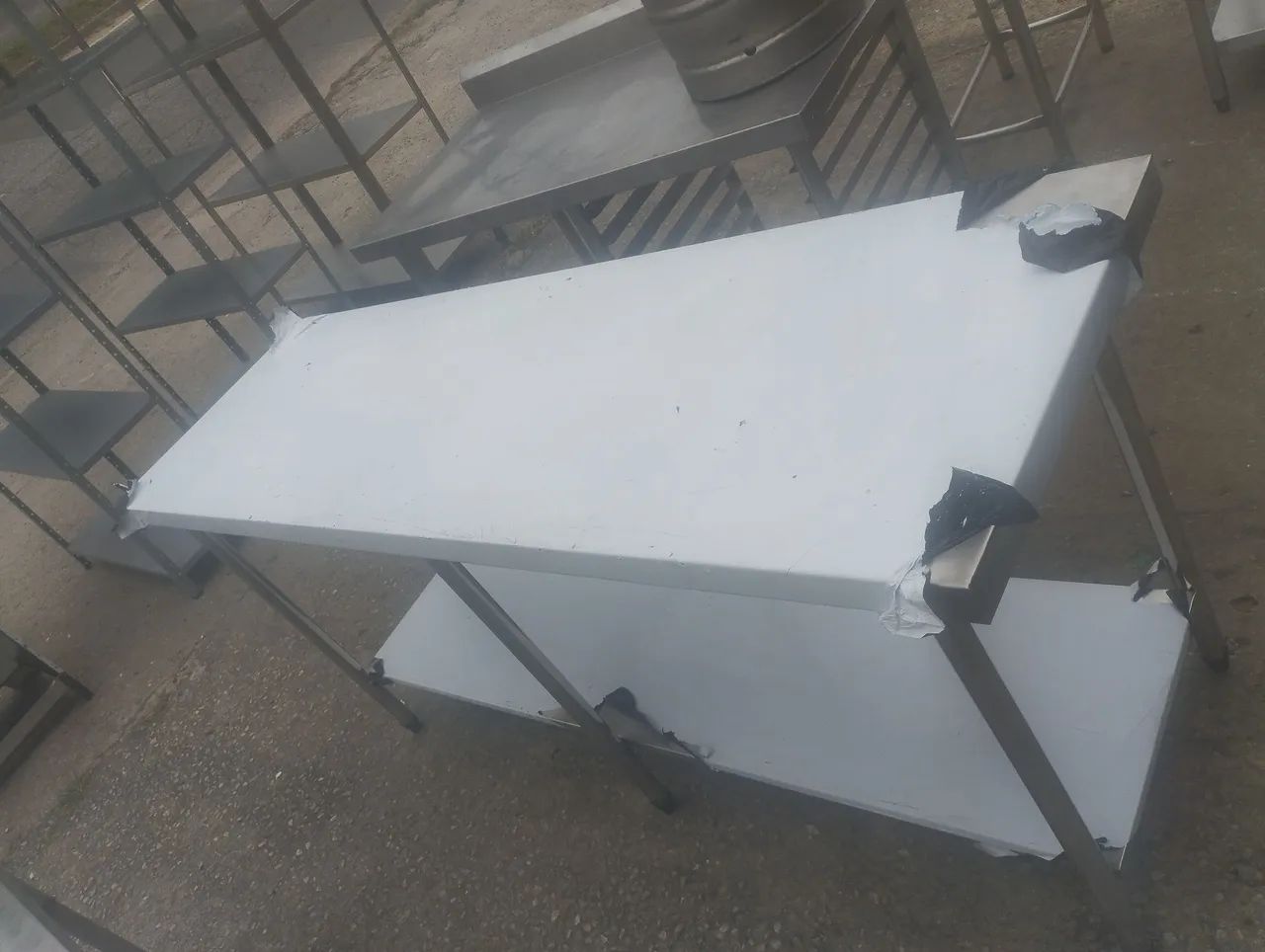 Mesa inox 1,89 x 60 