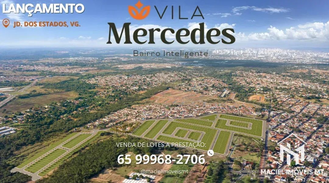 Vila Mercedes, bairro inteligente no Jardim dos Estados, Várzea Grande.