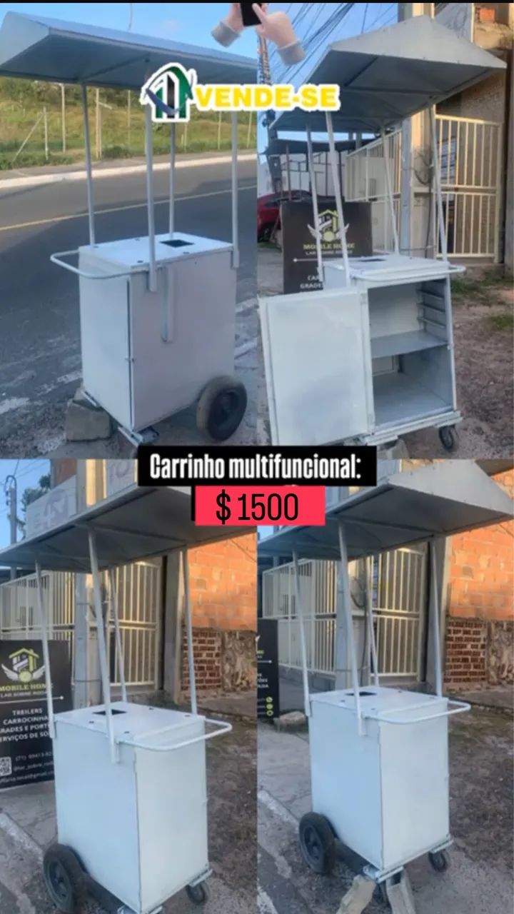 Carrinho para lanche/bebida