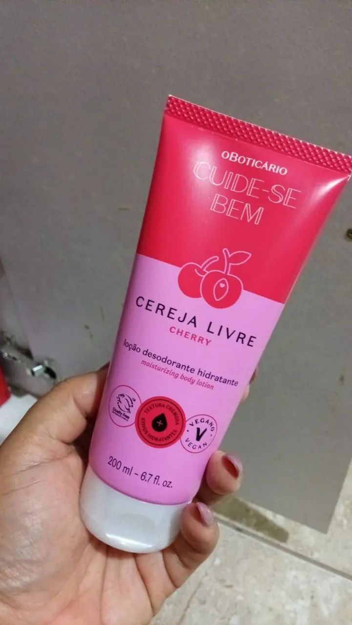 Creme hidratante cereja livre  - Foto 2
