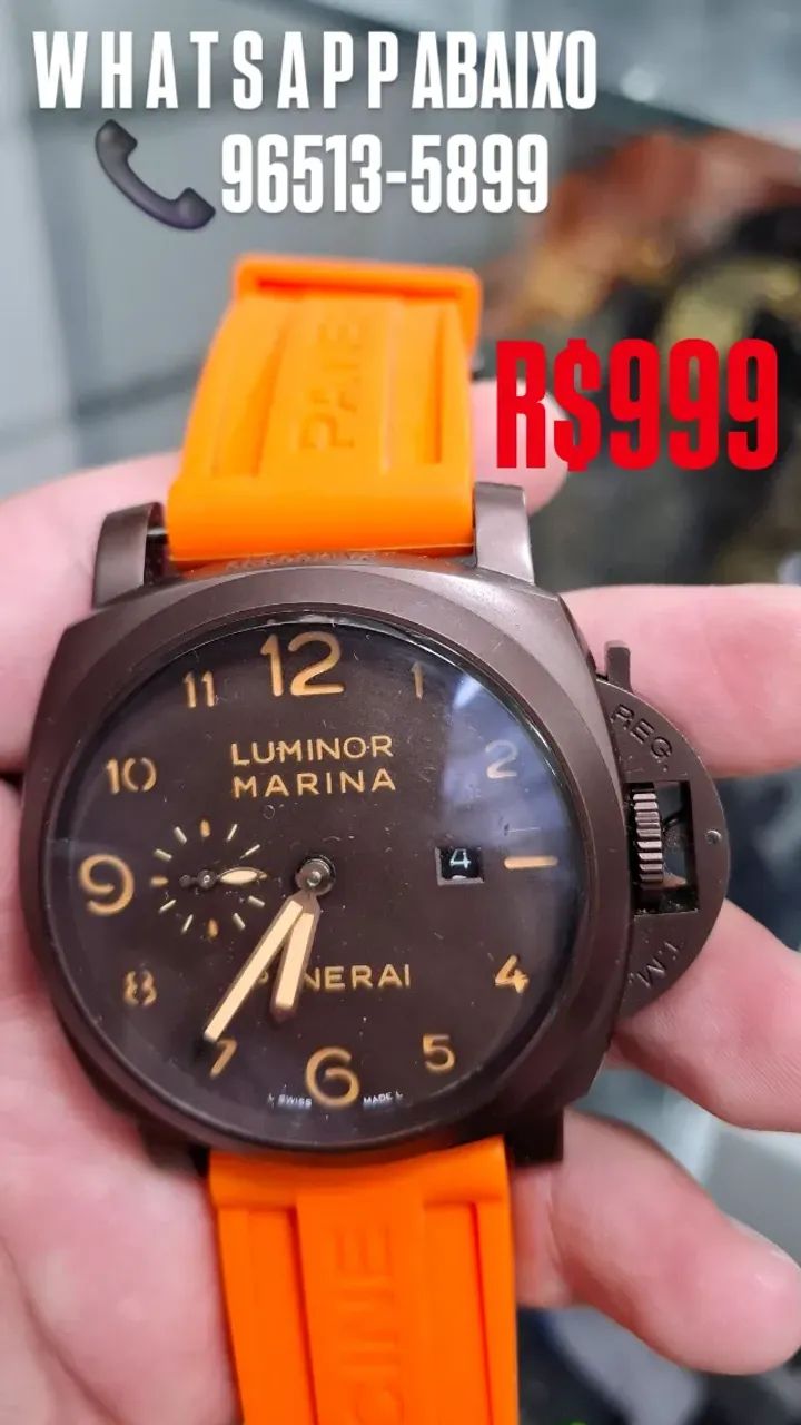 Relógio PANERAI LUMINOR MARINA AUTOMÁTICO QUALIDADE AAA+