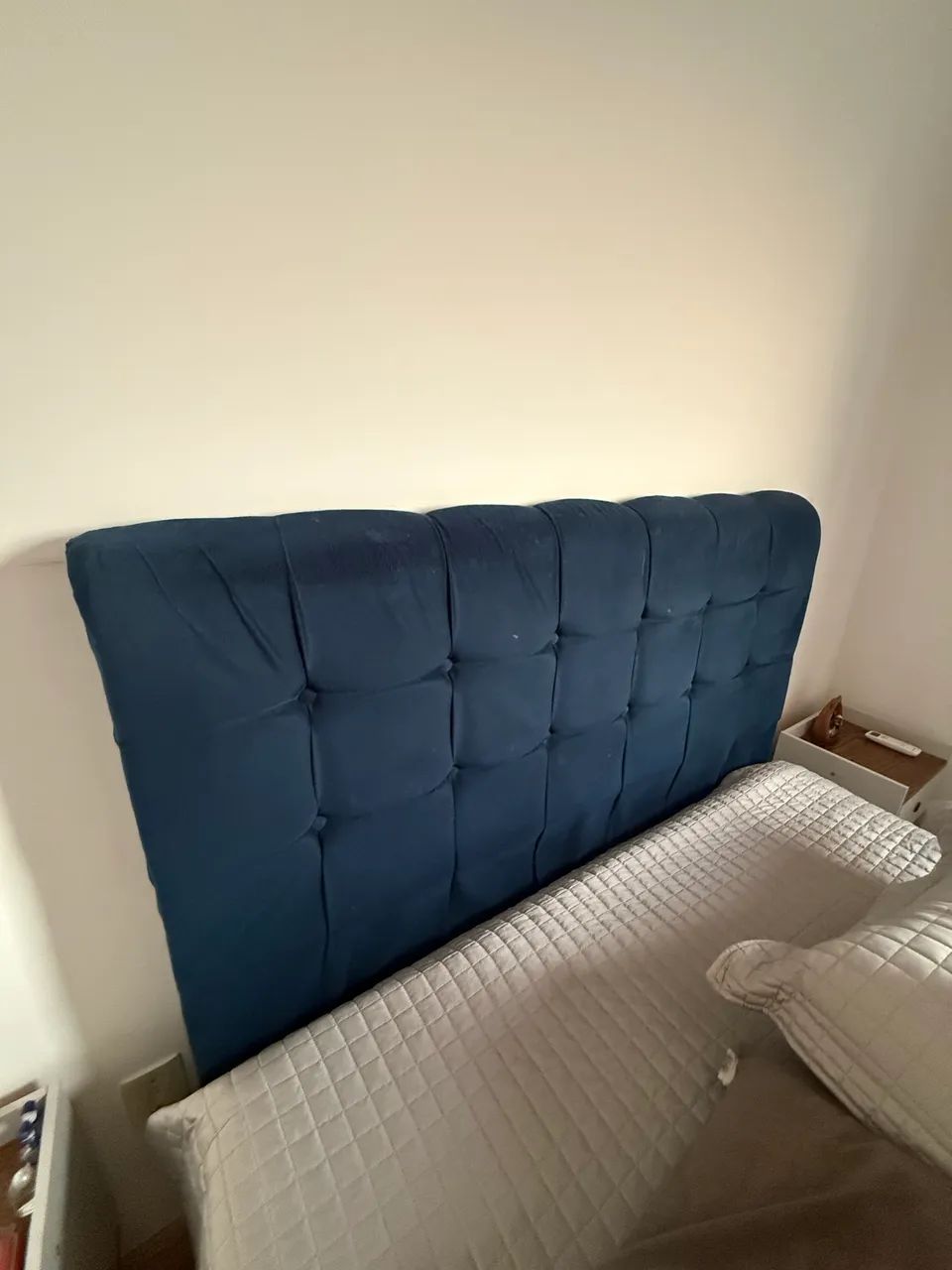 CAMA DE CASAL COM CABECEIRA E COLCHÃO  - Foto 3