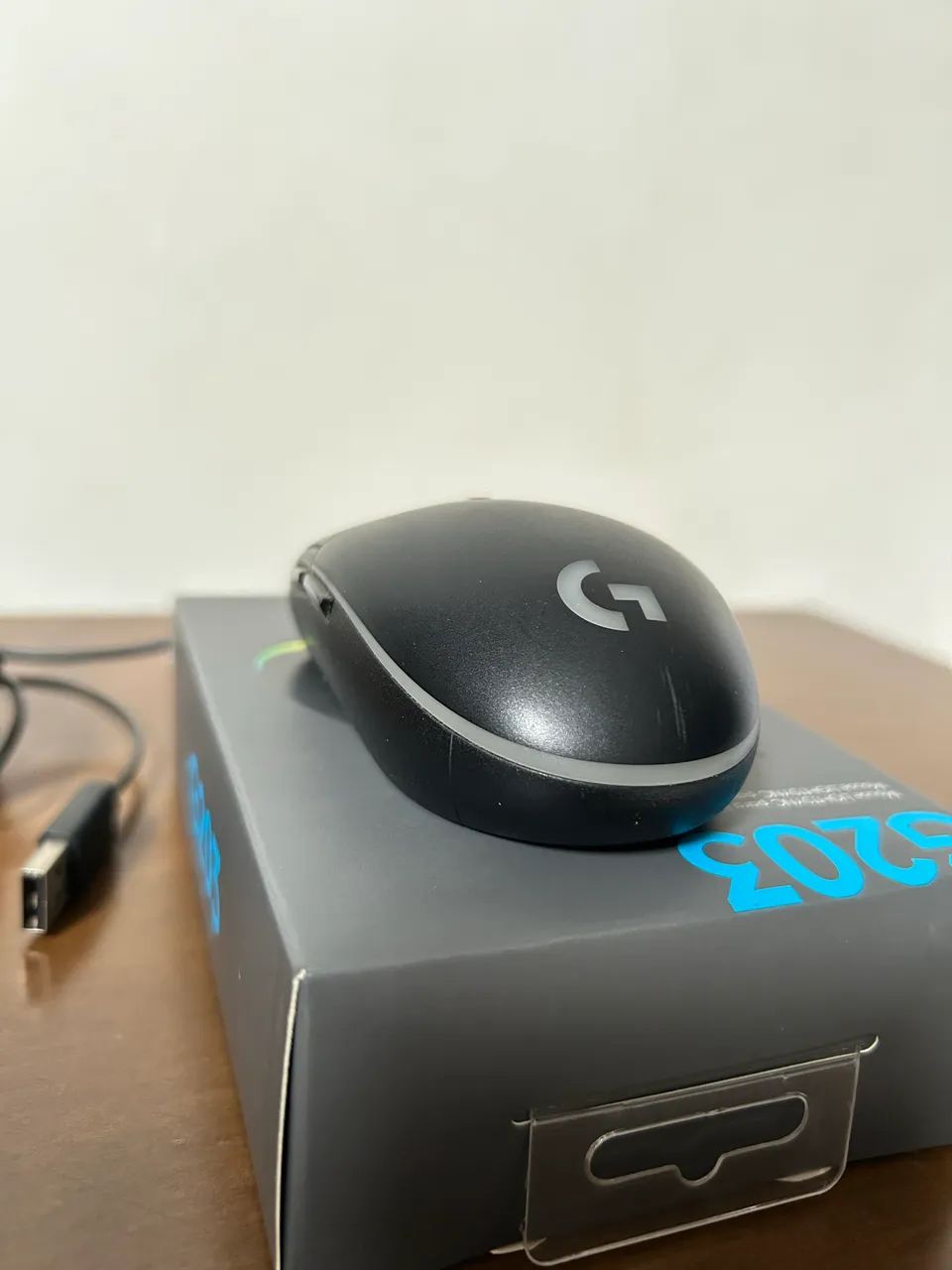 Mouse gamer Logitech G203 LIGHTSYNC RGB 8000 DPI com caixa - Foto 3