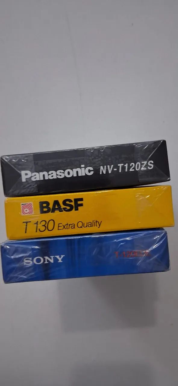 3 fitas vhs novas (lacradas)basf,panasonic e basf. - Foto 4