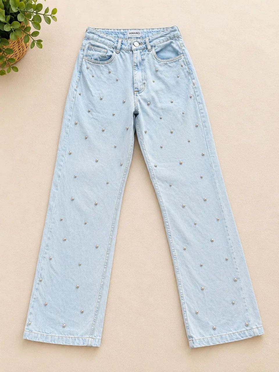 Calça jeans reta AMARO - Foto 2