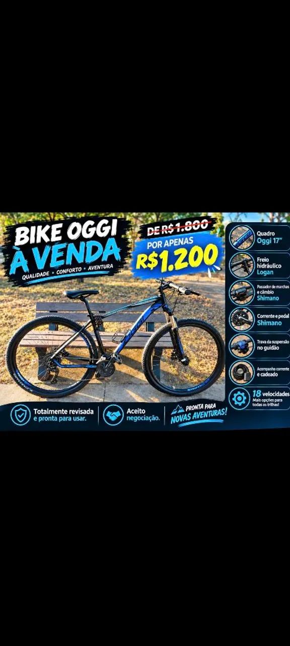 Bicicleta aro 29 e componentes.