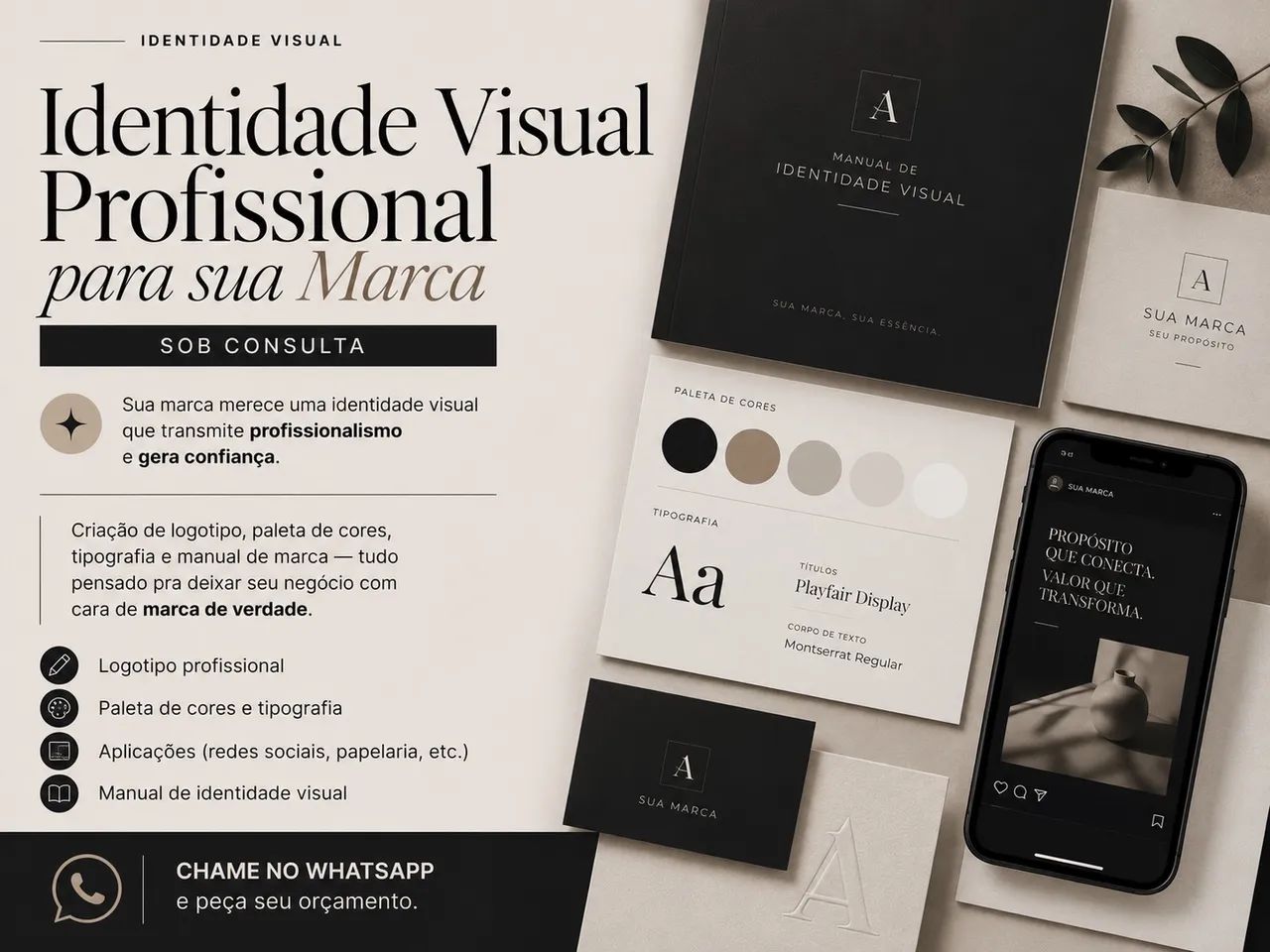 Identidade Visual Profissional para sua Marca - Sob Consulta