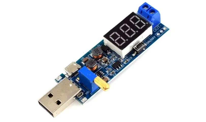 Fonte DC-DC 5v a 3.3v/12v saída ajustável dc 1.2v-24v Boost buck step up/ COD-AM641 Módulo - Foto 2