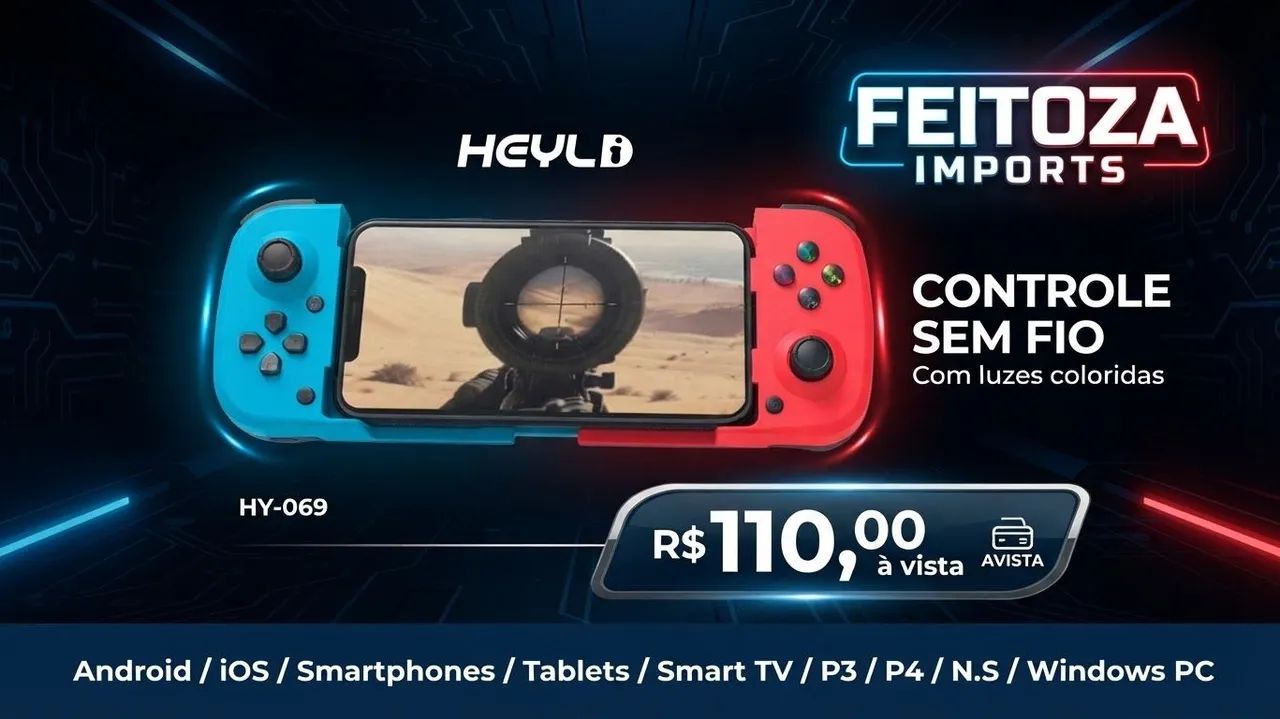Venda de acessórios e eletrônicos 