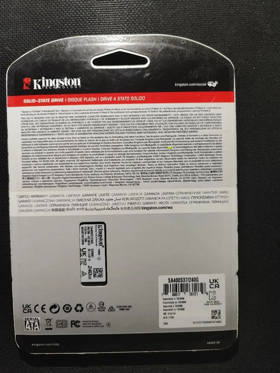 SSD Kingston 240GB NOVO - Alto desempenho e velocidade - Foto 2