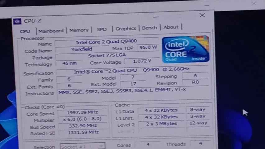 KIT Core 2 Quad Q9400 com 4 gigas DDR3 completo - Foto 2