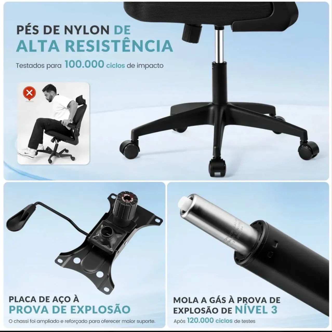 Cadeira ergonômica - Foto 3