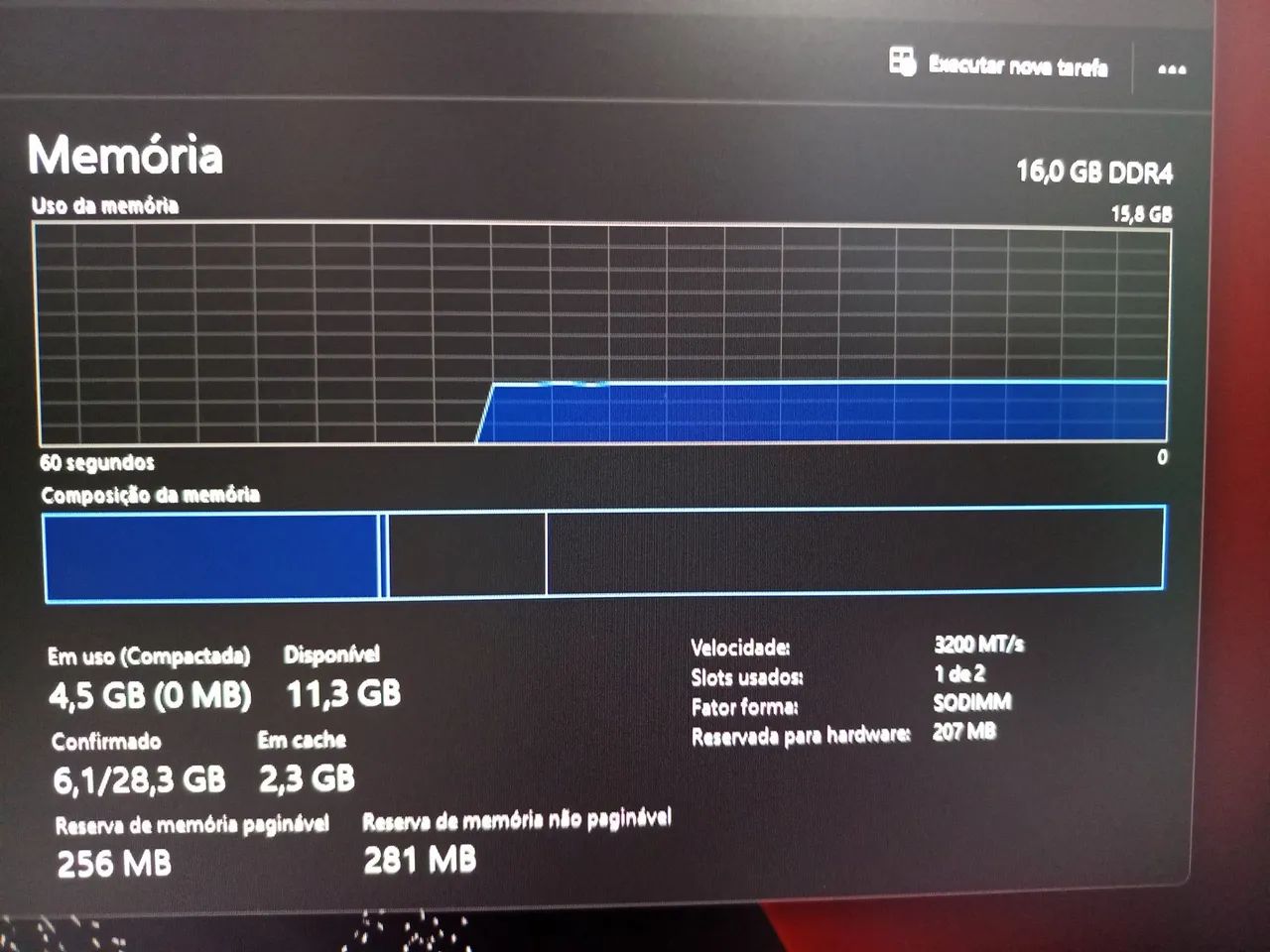Um pente de 16 memória ram em (perfeito estado)  - Foto 3