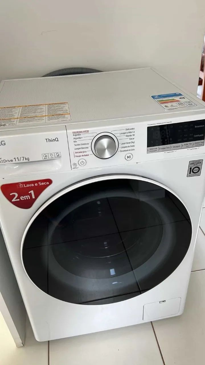 Máquina de lavar e secar  LG