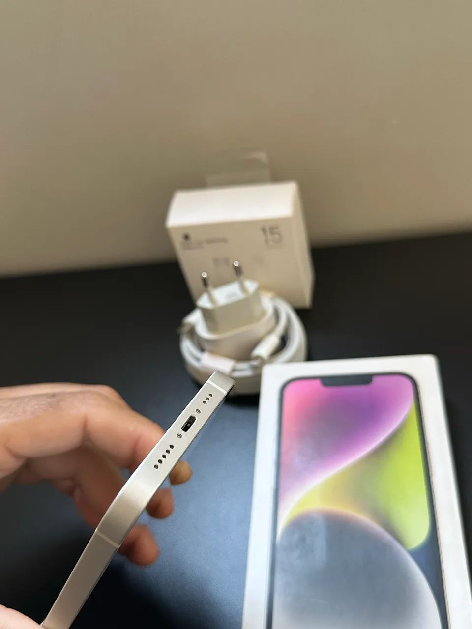 iPhone 14 branco impecável novo  - Foto 5
