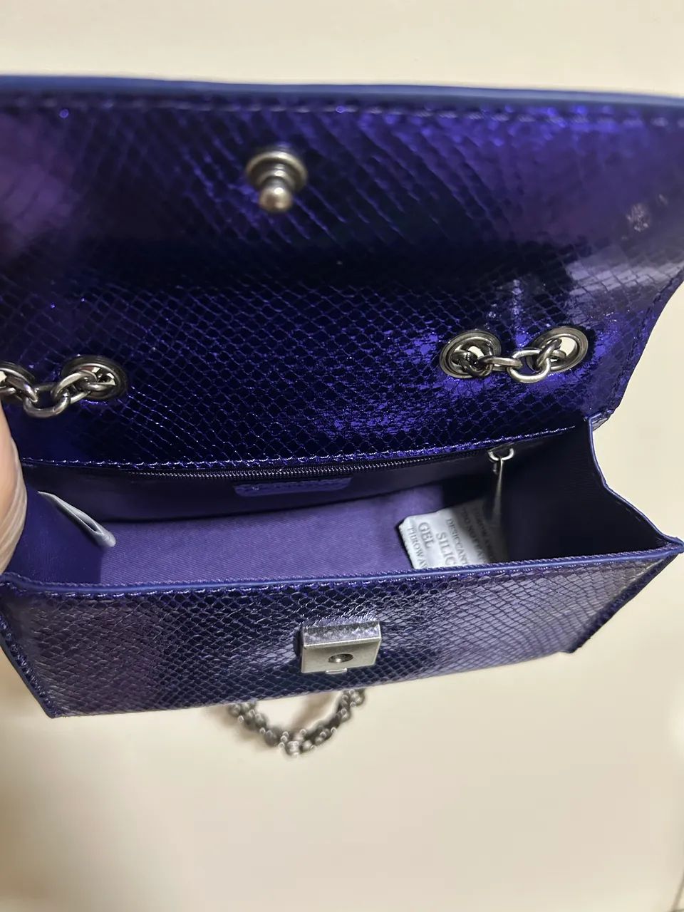 Bolsa Santa Lolla - Roxo cintilante  - Foto 5