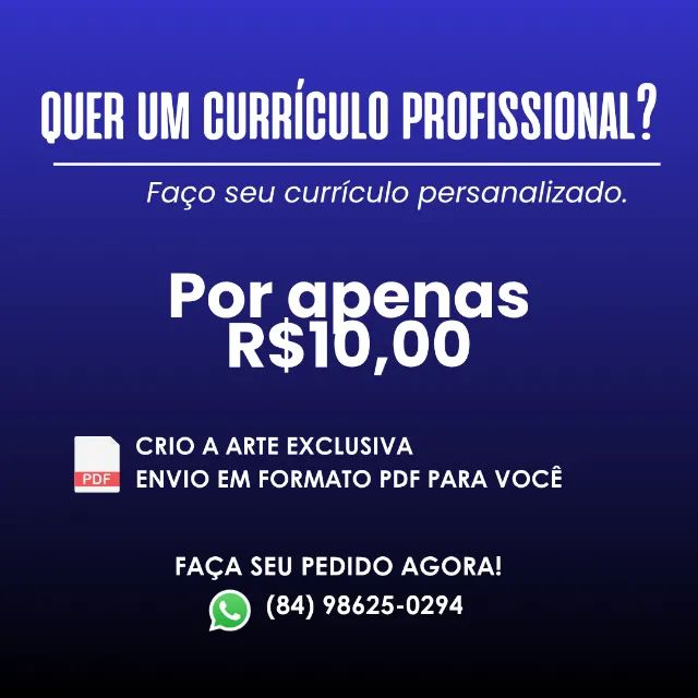 Confecção de Currículos Personalizado