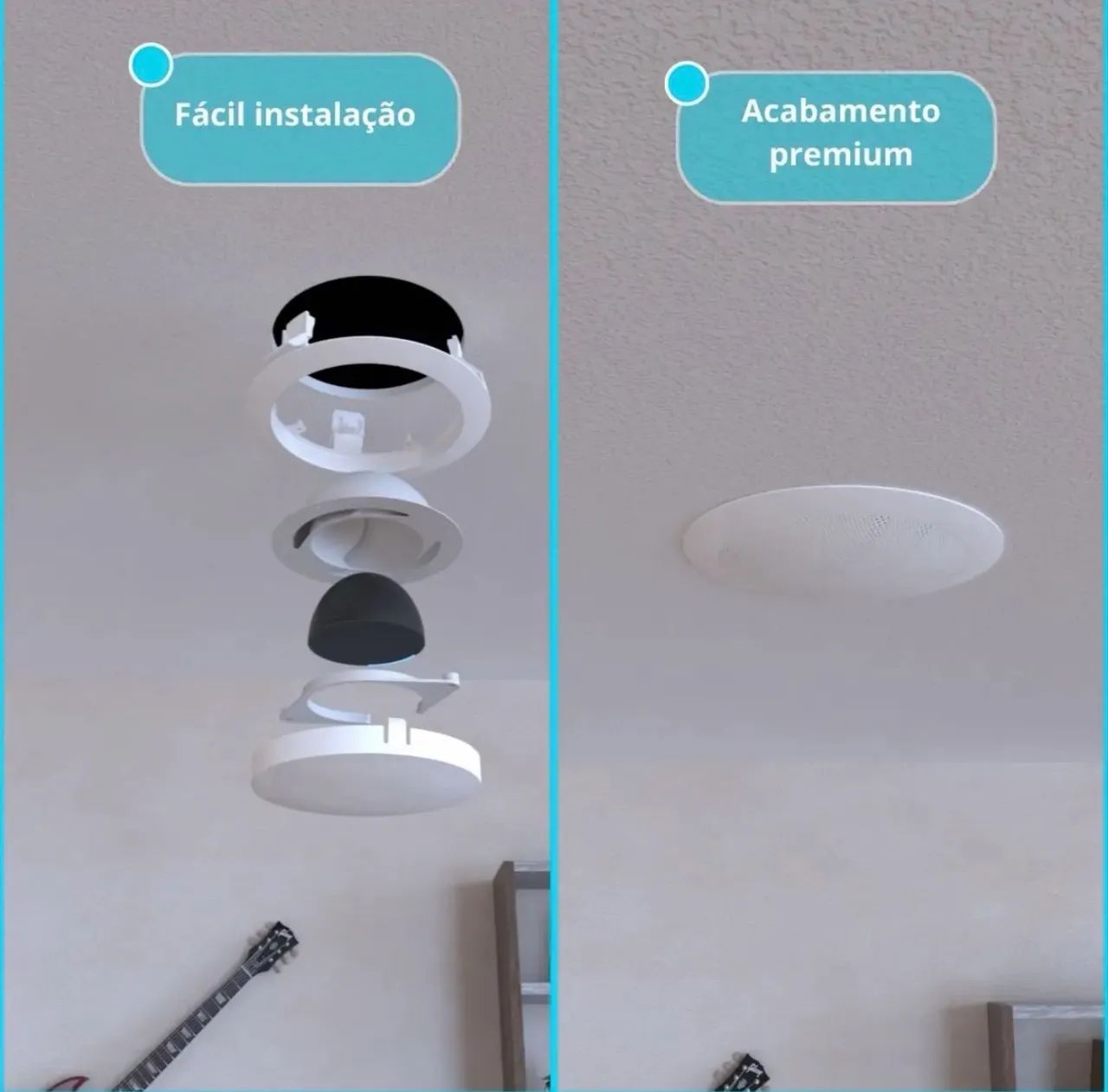 Suporte para embutir Alexa no teto - Foto 3